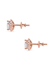 Classic 1 Carat Round Lab Grown Diamond Studs