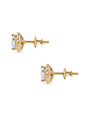 Classic 1 Carat Round Lab Grown Diamond Studs