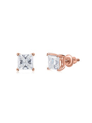1.5 Carat Princess Classic Stud Earrings