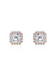 1.5 Carat Asscher Stud Earrings