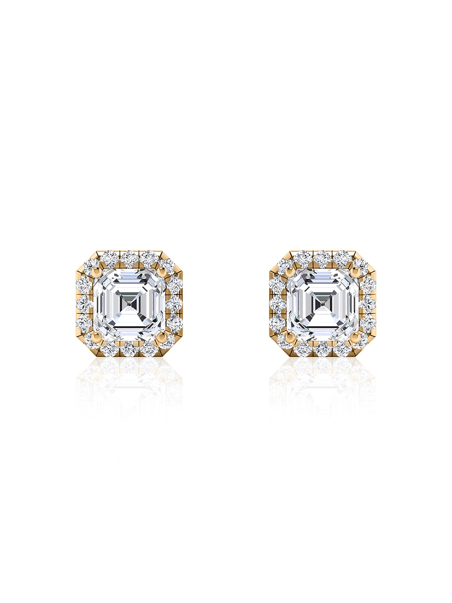 1.5 Carat Asscher Stud Earrings