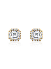 1.5 Carat Asscher Stud Earrings