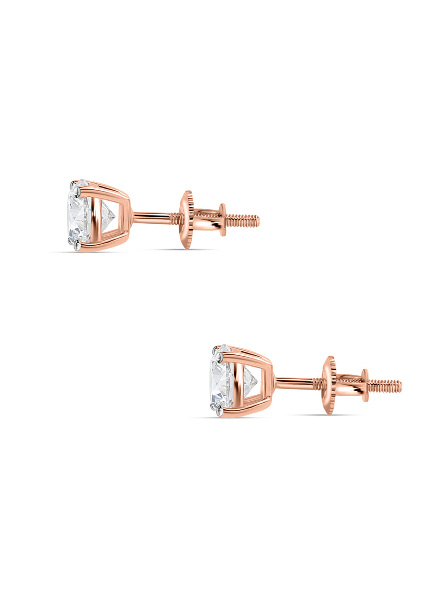 1.50 Ct. Lab Diamond Solitaire Earrings For Women