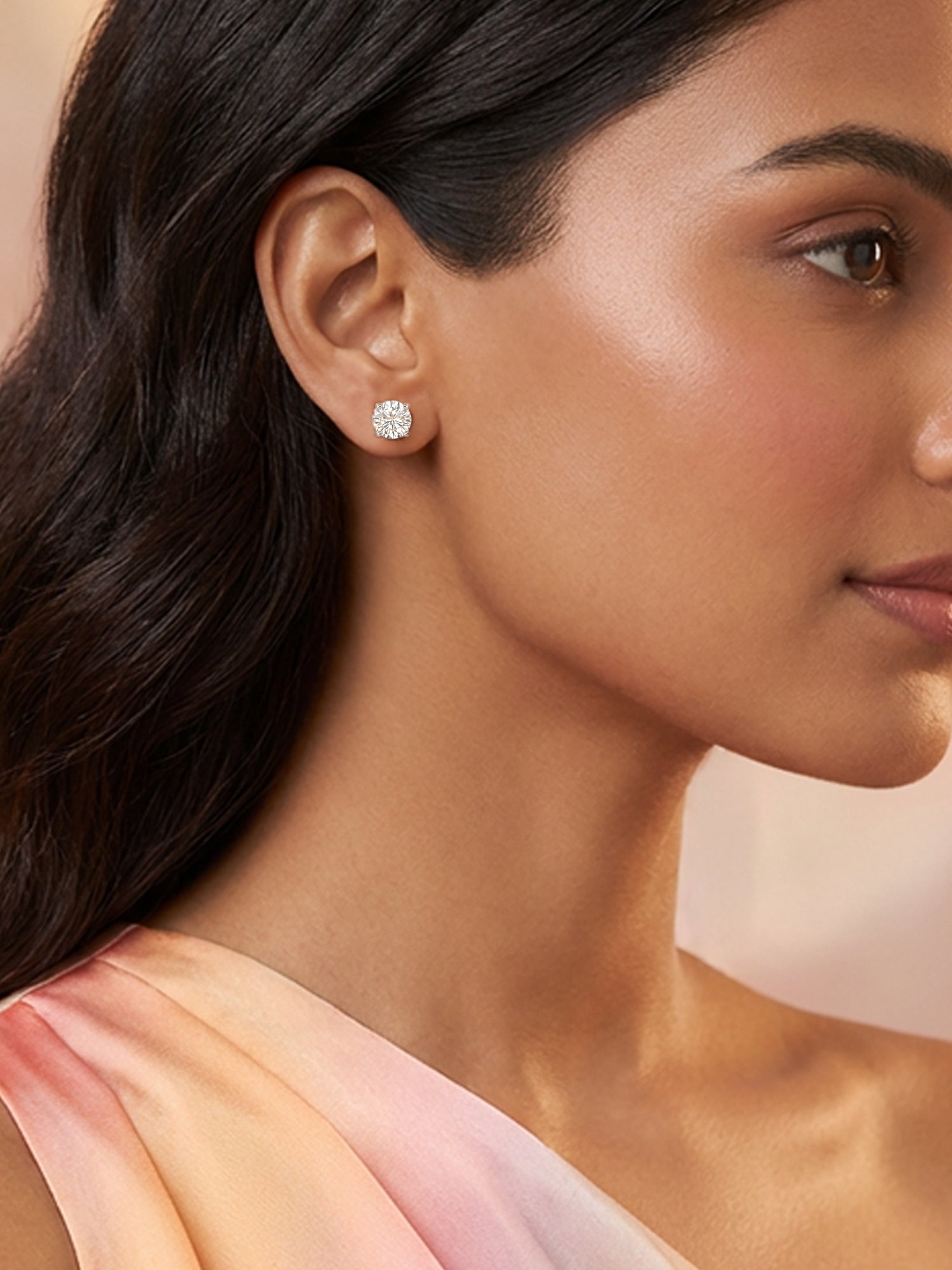 1.50 Ct. Lab Diamond Solitaire Earrings For Women