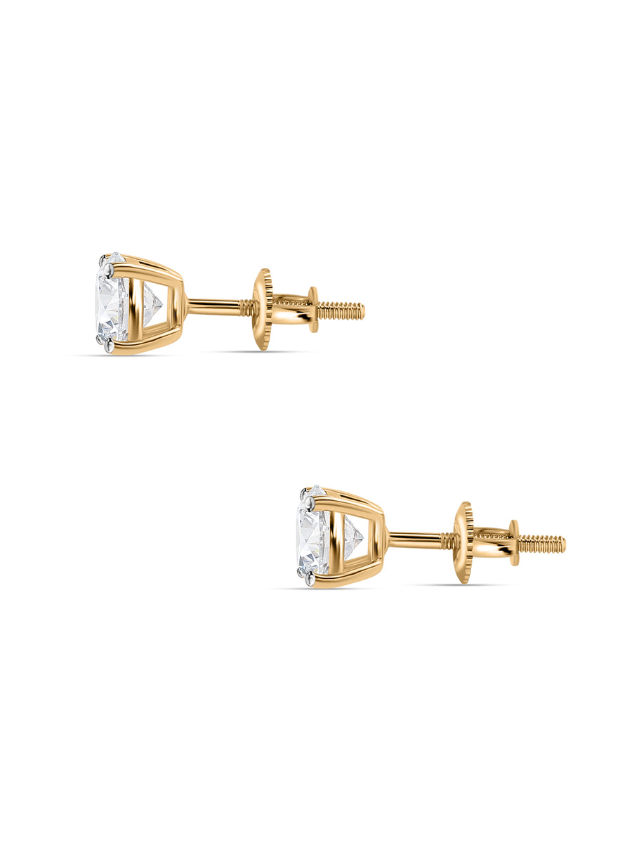 1.50 Ct. Lab Diamond Solitaire Earrings For Women