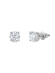 1.50 Ct. Lab Diamond Solitaire Earrings For Women