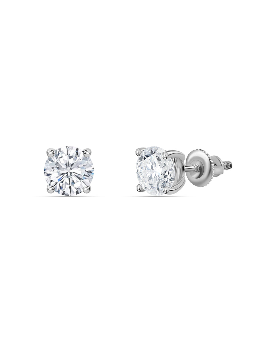 1.50 Ct. Lab Diamond Solitaire Earrings For Women