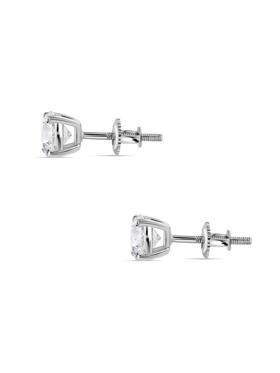 1.50 Ct. Lab Diamond Solitaire Earrings For Women