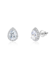Luster Pear Lab Grown Diamond Stud Earrings