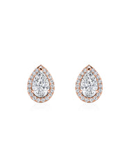 Luxe 2 Carat Pear Lab Grown Diamond Stud Earrings