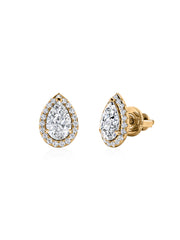 Luxe 2 Carat Pear Lab Grown Diamond Stud Earrings