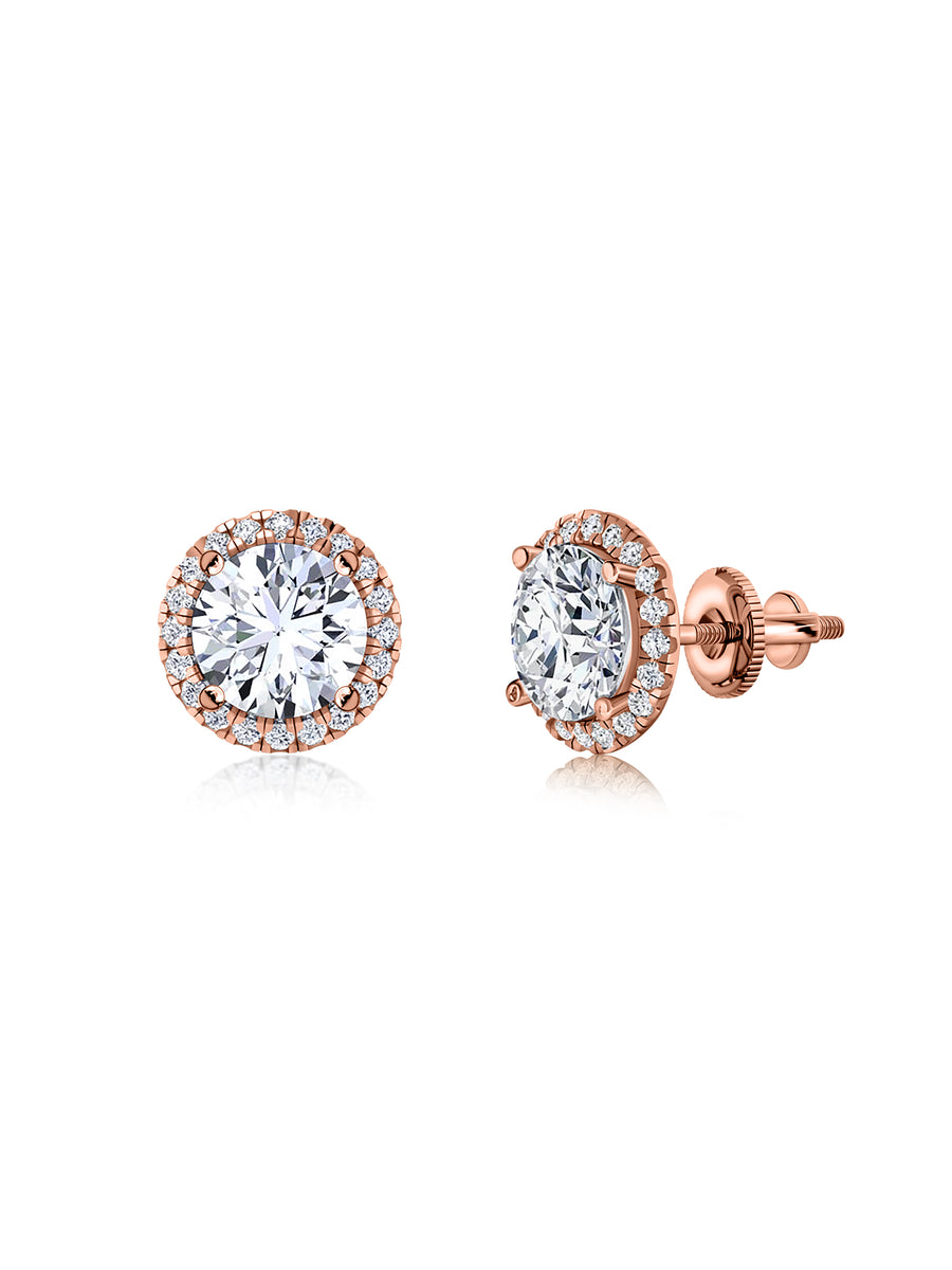 3 Carat Lab Grown Diamond Stud Earring