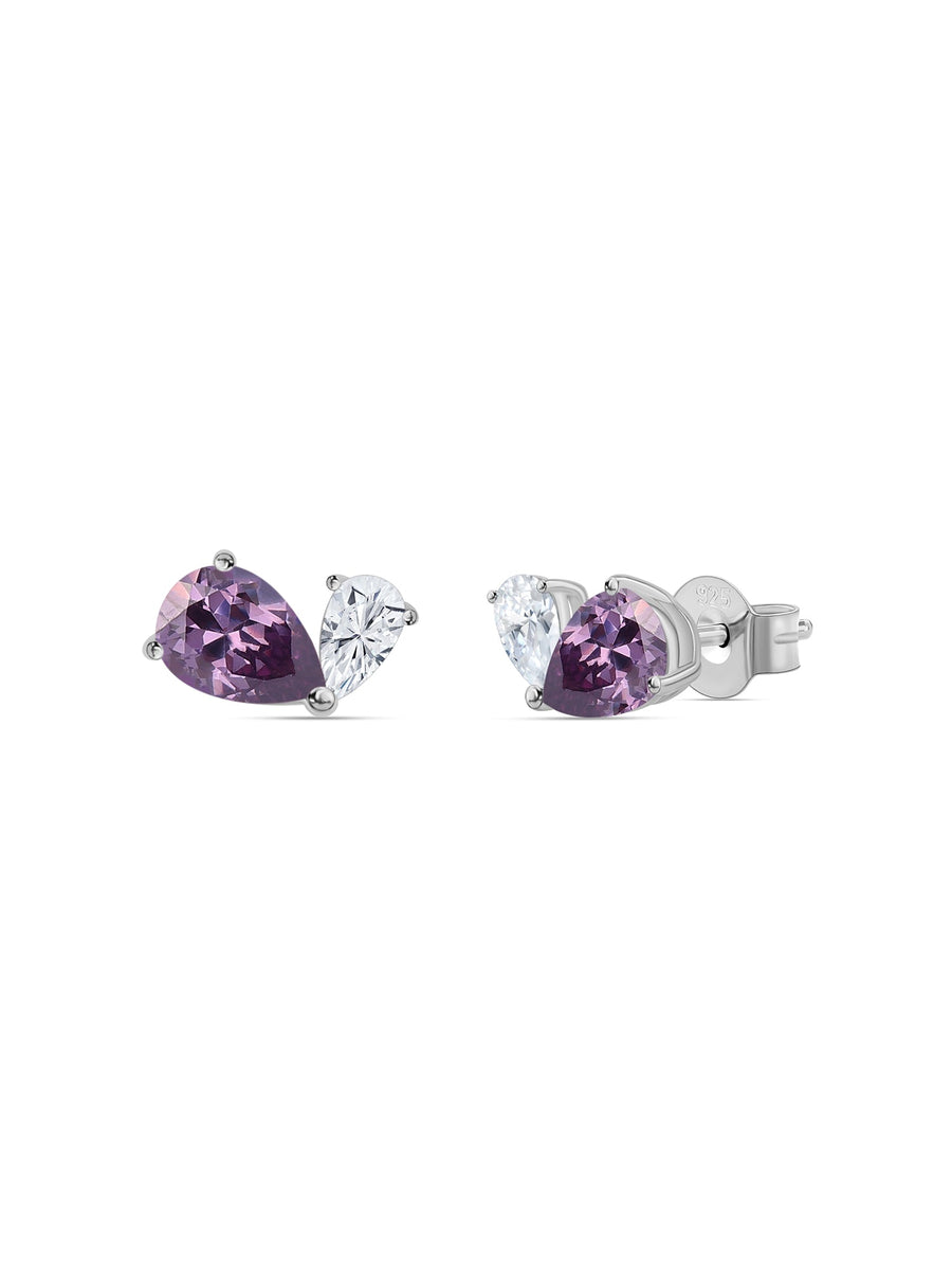 Purple Toi Et Moi Earring For Women