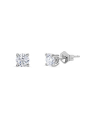Lab Grown 0.50 Carat Solitaire Stud Diamond Earrings