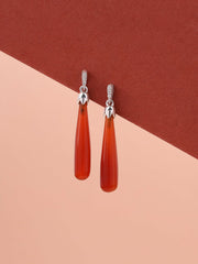 Red Onyx Drop Earrings