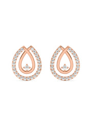 Lab Grown Drop Diamond Earrings In Gold