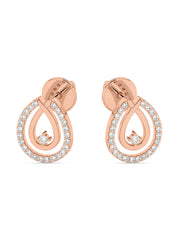 Lab Grown Drop Diamond Earrings In Gold