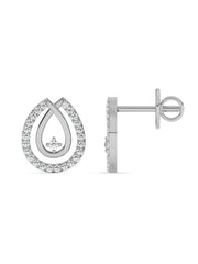 Lab Grown Drop Diamond Earrings In Gold