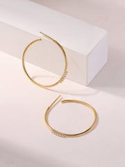 Ornate Sleek Daily Lab Grown Hoops