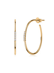 Ornate Sleek Daily Lab Grown Hoops