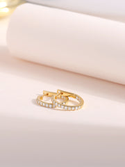 Gold Glow Lab Grown Hoops