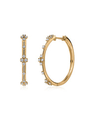 Bold Lab Grown Hoops In Gold