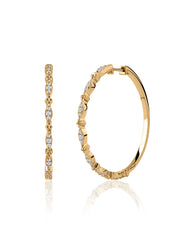 Ornate Lab Grown Trail Hoops