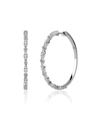 Ornate Lab Grown Trail Hoops