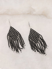 Glamm Black Spinel Earrings