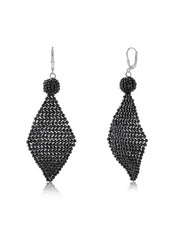 Black Spinel Cocktail Earrings