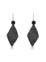 Black Spinel Cocktail Earrings