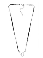 Ornate Silver Mangalsutra For Women-2