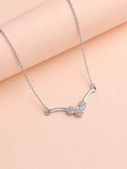 Three Flowers Necklace For Women