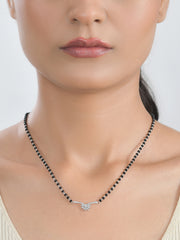 Flower Diamond Look Mangalsutra For Women