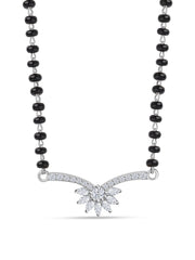 Flower Diamond Look Mangalsutra For Women