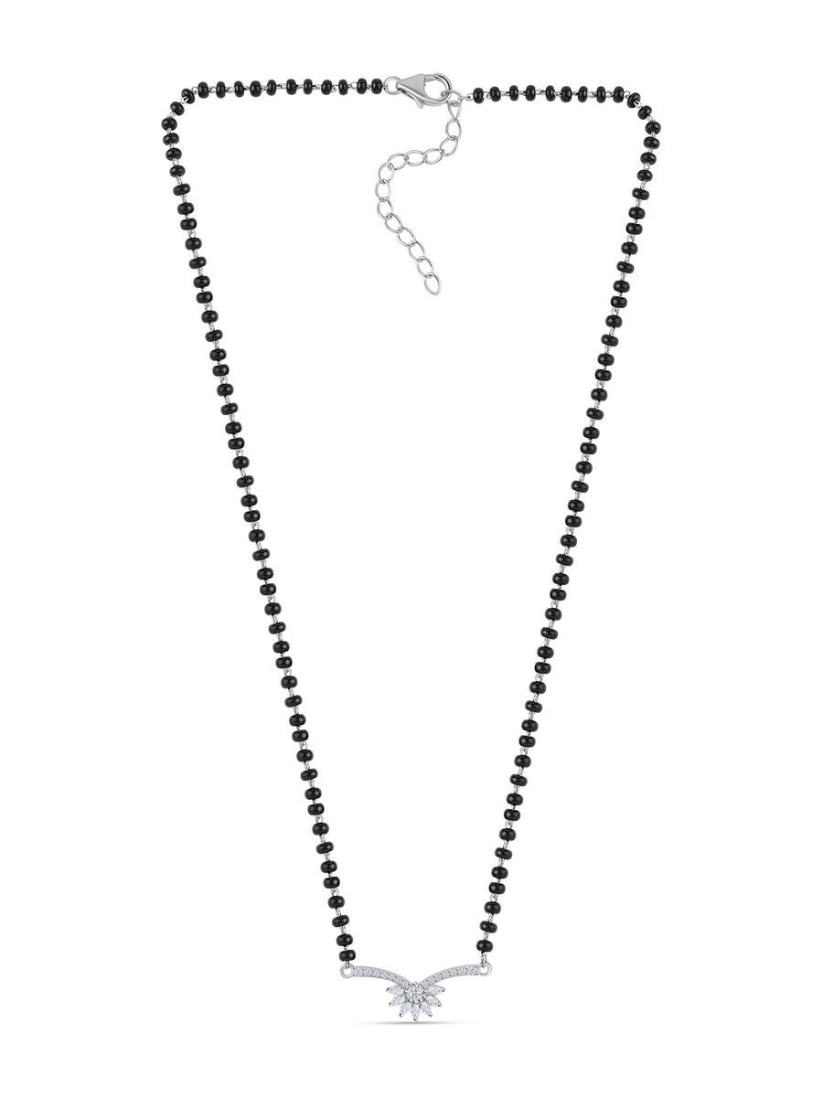 Flower Diamond Look Mangalsutra For Women