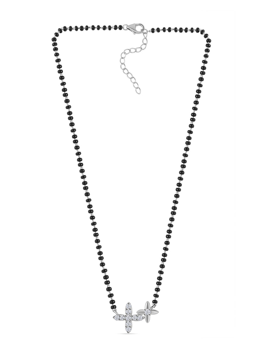 Floral Diamond Look Mangalsutra-3