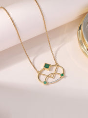 Heirloom Green Natural Emerald Pendant