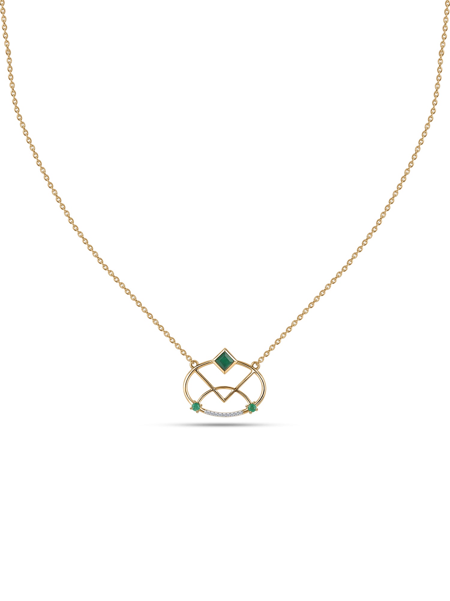 Heirloom Green Natural Emerald Pendant