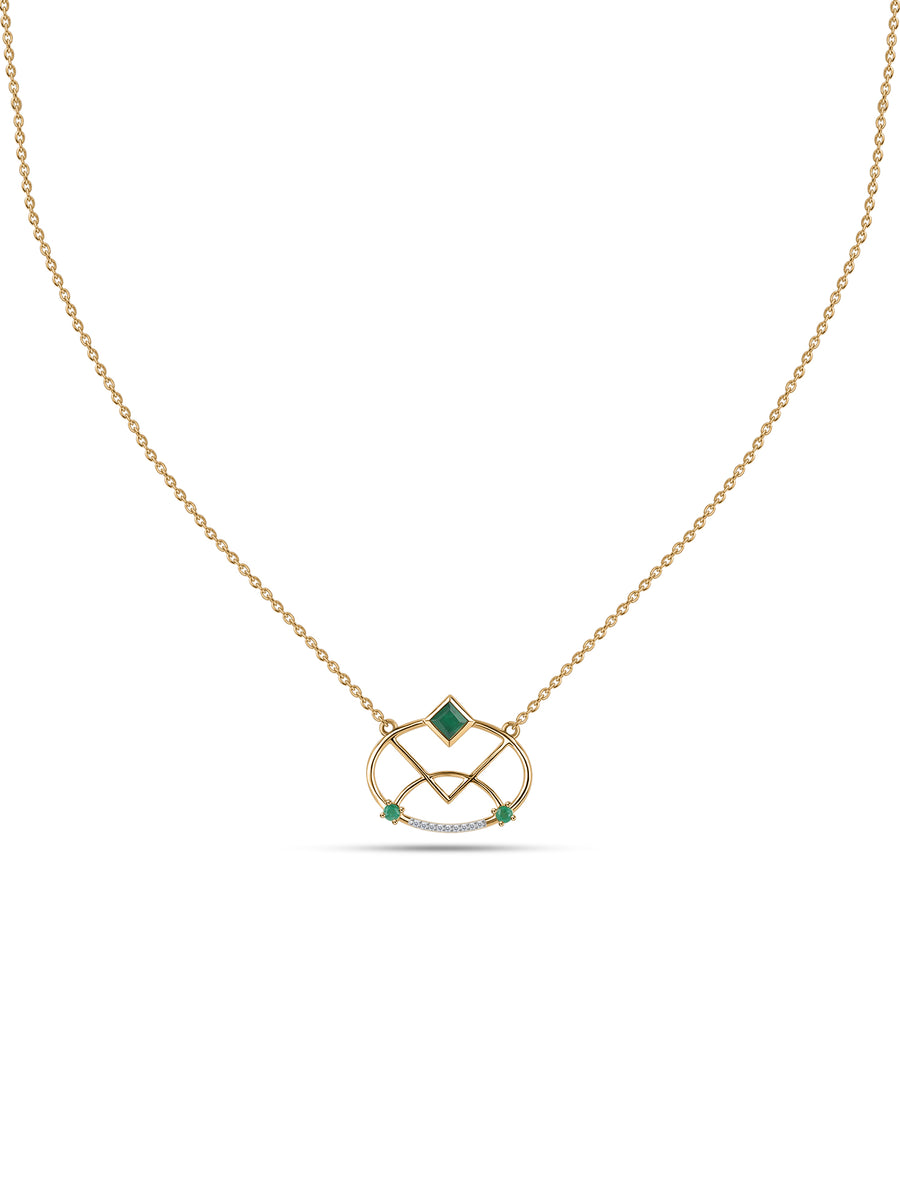 Heirloom Green Natural Emerald Pendant