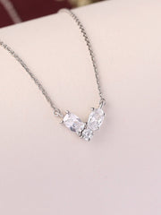 Trilogy Diamond Look Necklace