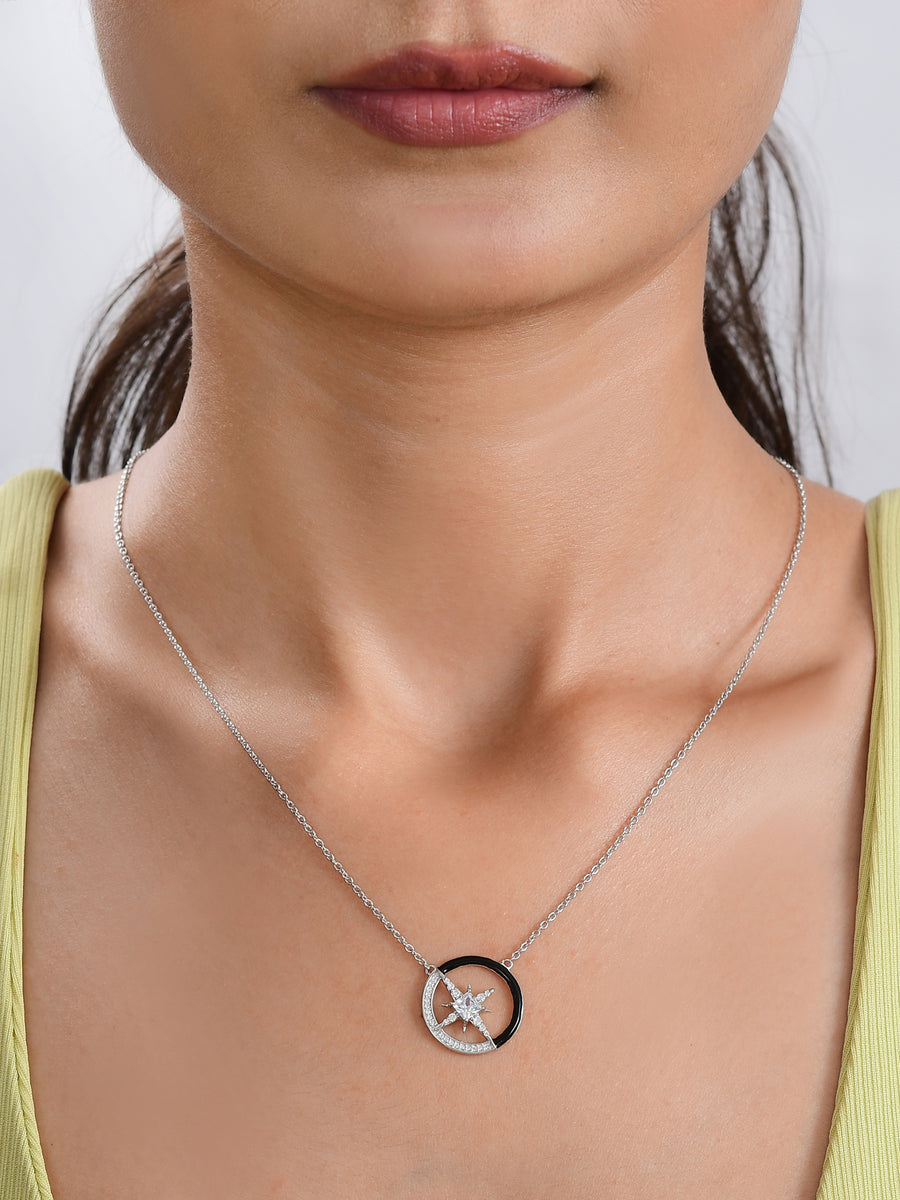 Enamel Star Necklace for women