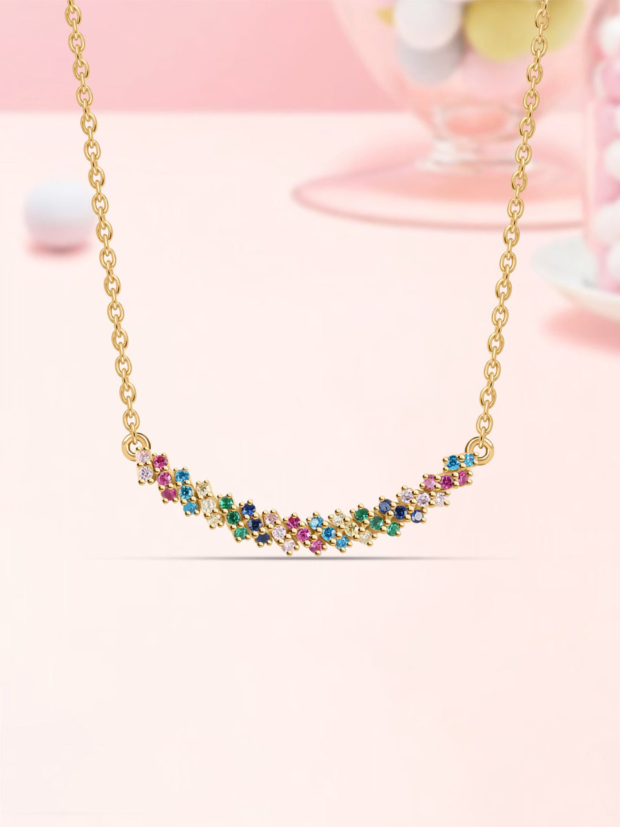 Color Pops Gold Necklace For Women-1