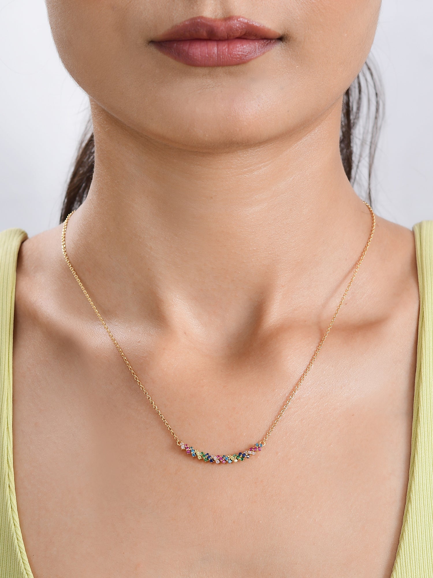 Color Pops Gold Necklace For Women