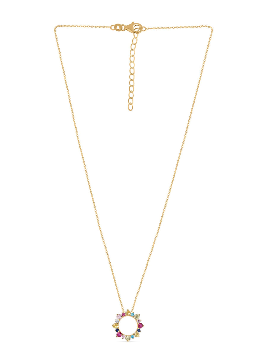 Color Pops Gold Pendant For Women_1