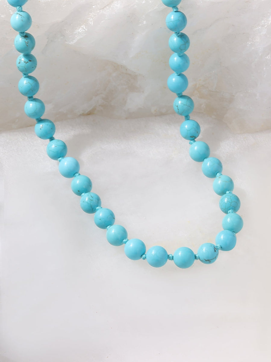 Turquoise Beads Necklace For Women