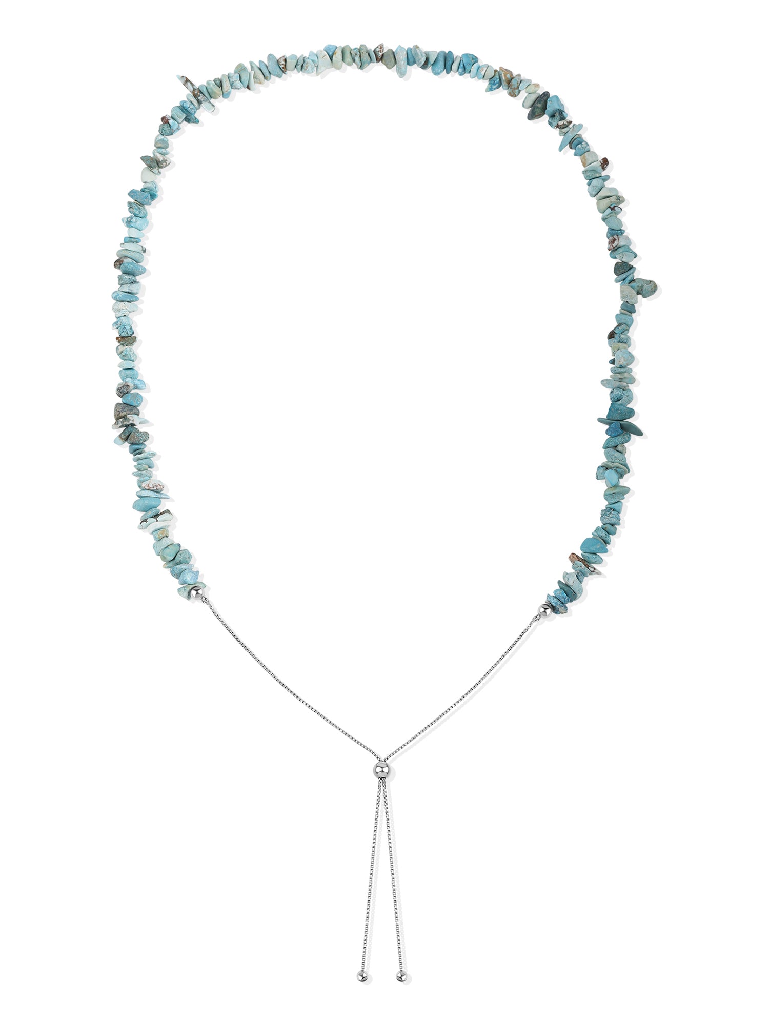Turquoise Beads Bolo Necklace