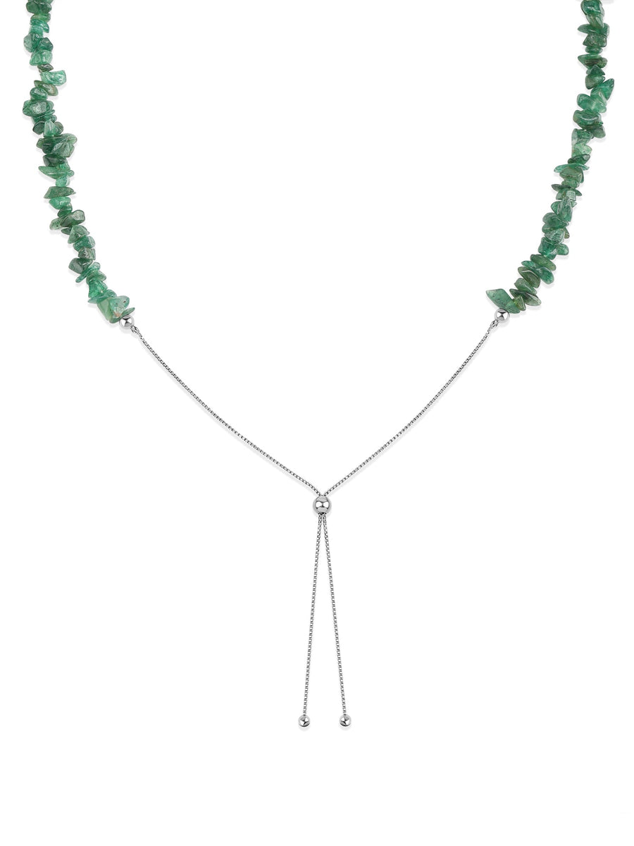 Aventurine Beads Bolo Necklace