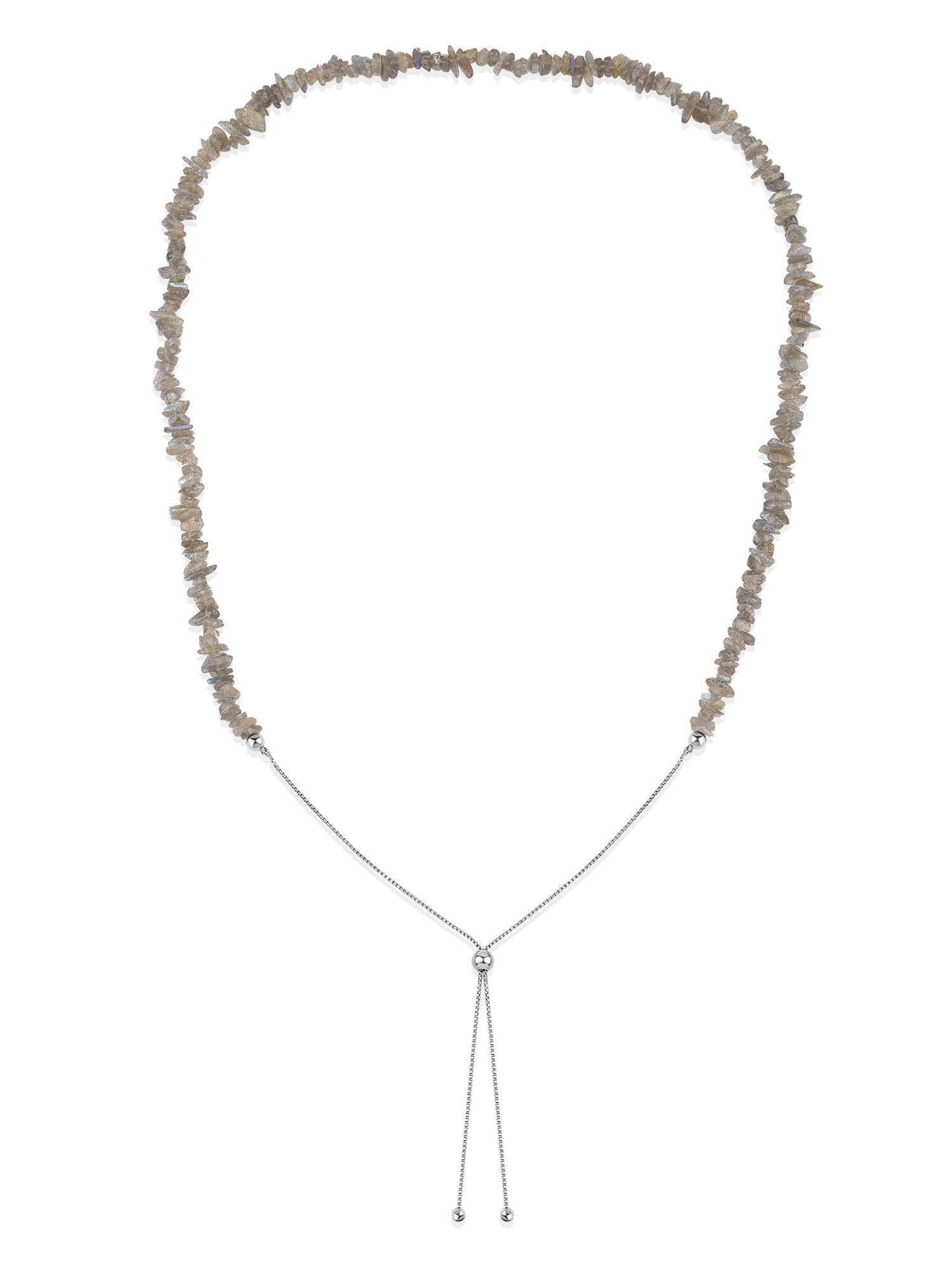 Labradorite Beads Bolo Necklace