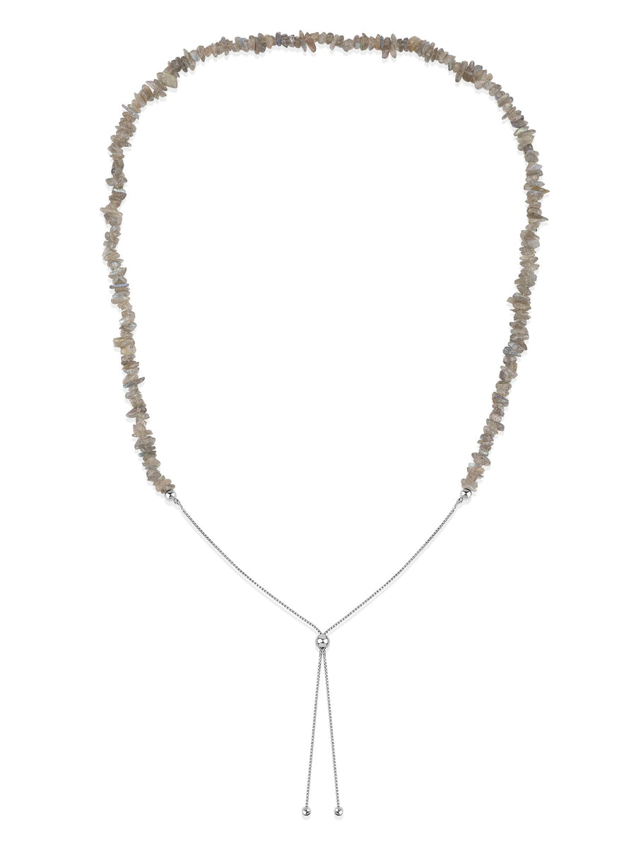 Labradorite Beads Bolo Necklace